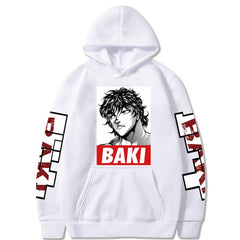 Casual BAKI Anime Printed Loose Hoodie