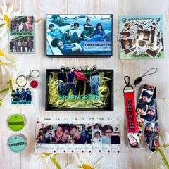 GREENGREEN Album Photocard Keychain Sticker Gift Box