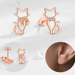 Kawaii Cat Stud Earrings