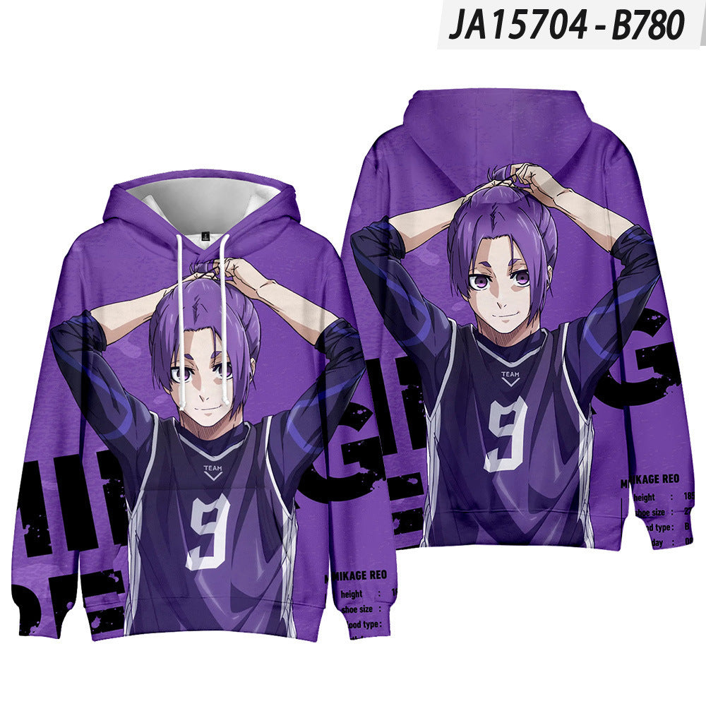 Trendy Anime Digital Print Cosplay Hoodie