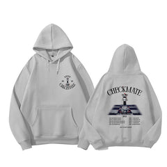 Trendy CHECKMATE Album Print Hoodie