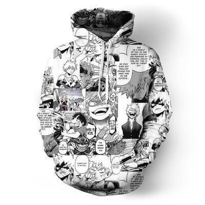 Unisex Anime 3D Printed Pullover Hoodie