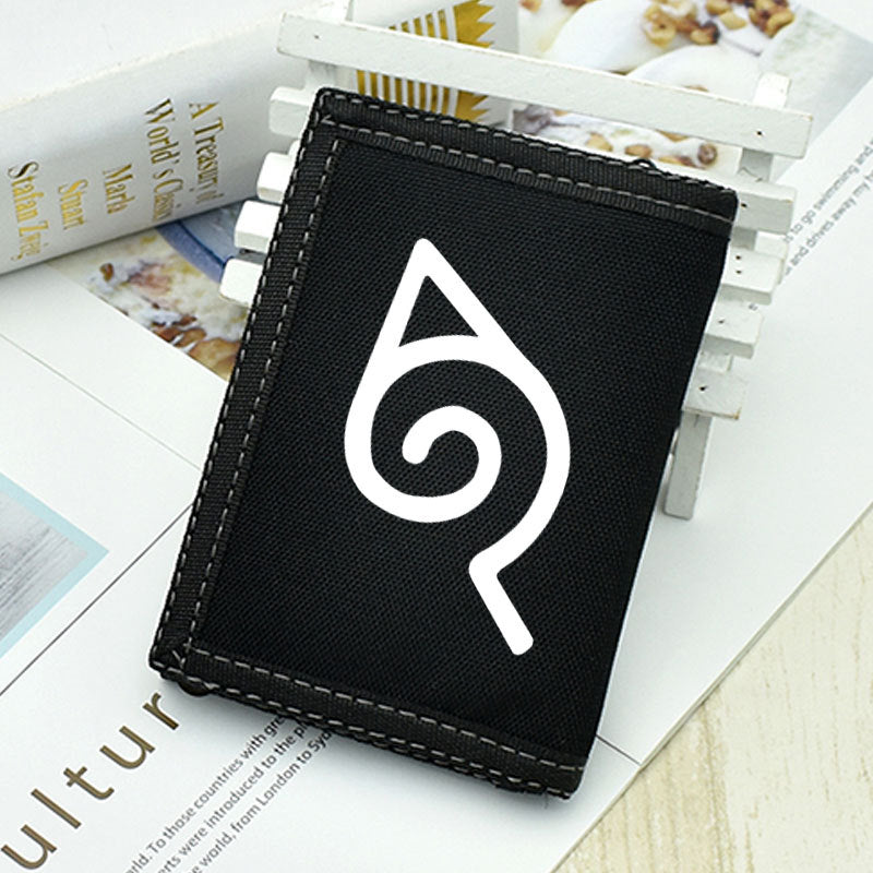 Kakashi Sasuke Anime Logo Wallet