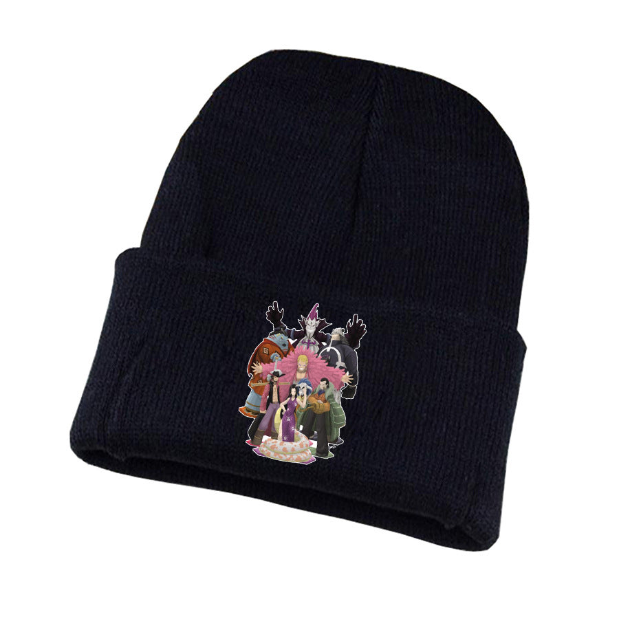 Leisure Anime Print Knitted Hat