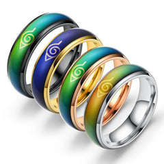 Stainless Steel Color-changing Anime Ring