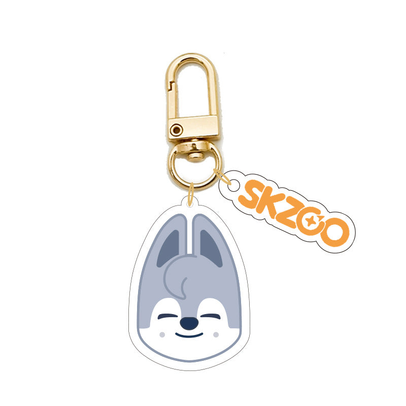 Cartoon KPOP Transparent Acrylic Keychain
