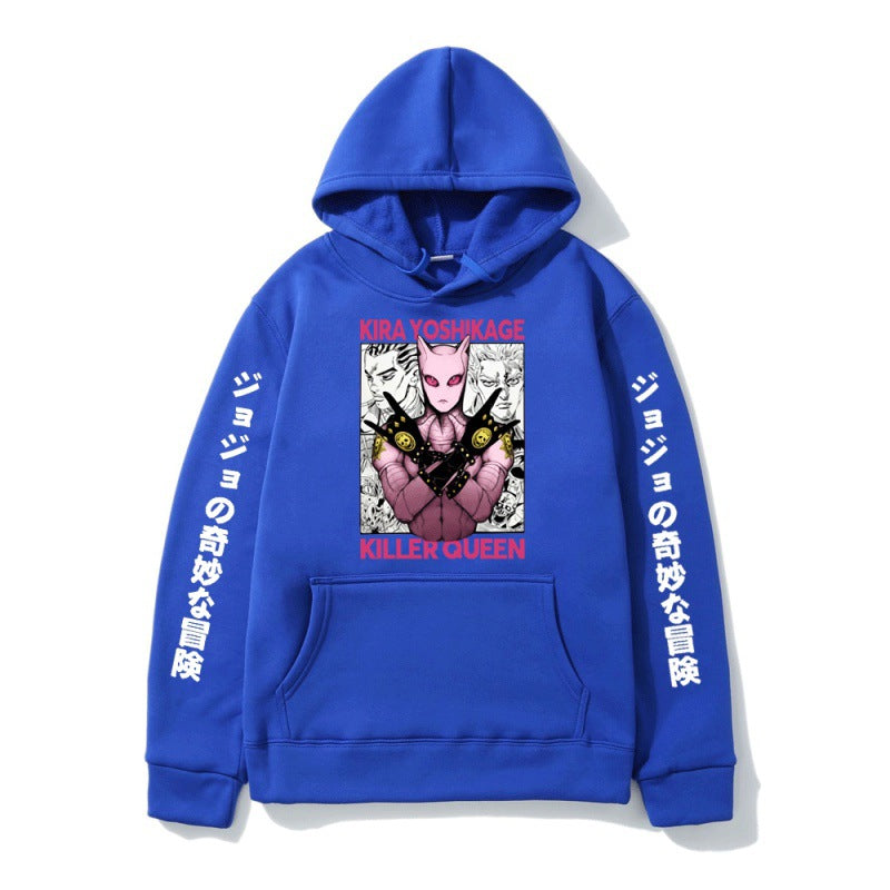 Unisex Jojo Graphic Print Relaxed Anime Hoodie