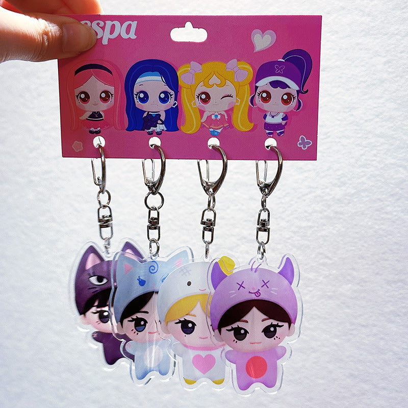 AE Doll Acrylic Pendant Keyring Set