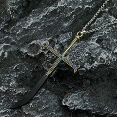 Cool Anime Sword Necklace Keychain Pendant