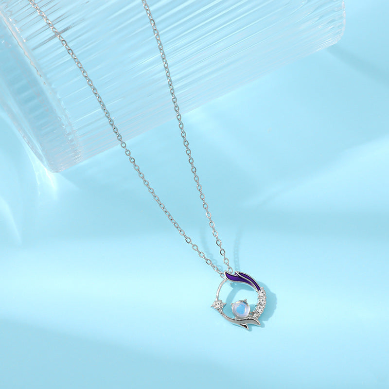 Star and Moon Pendant Necklace