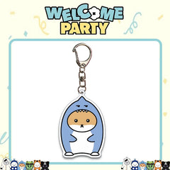 KPOP Cartoon Doll Acrylic Keychain 6PCS