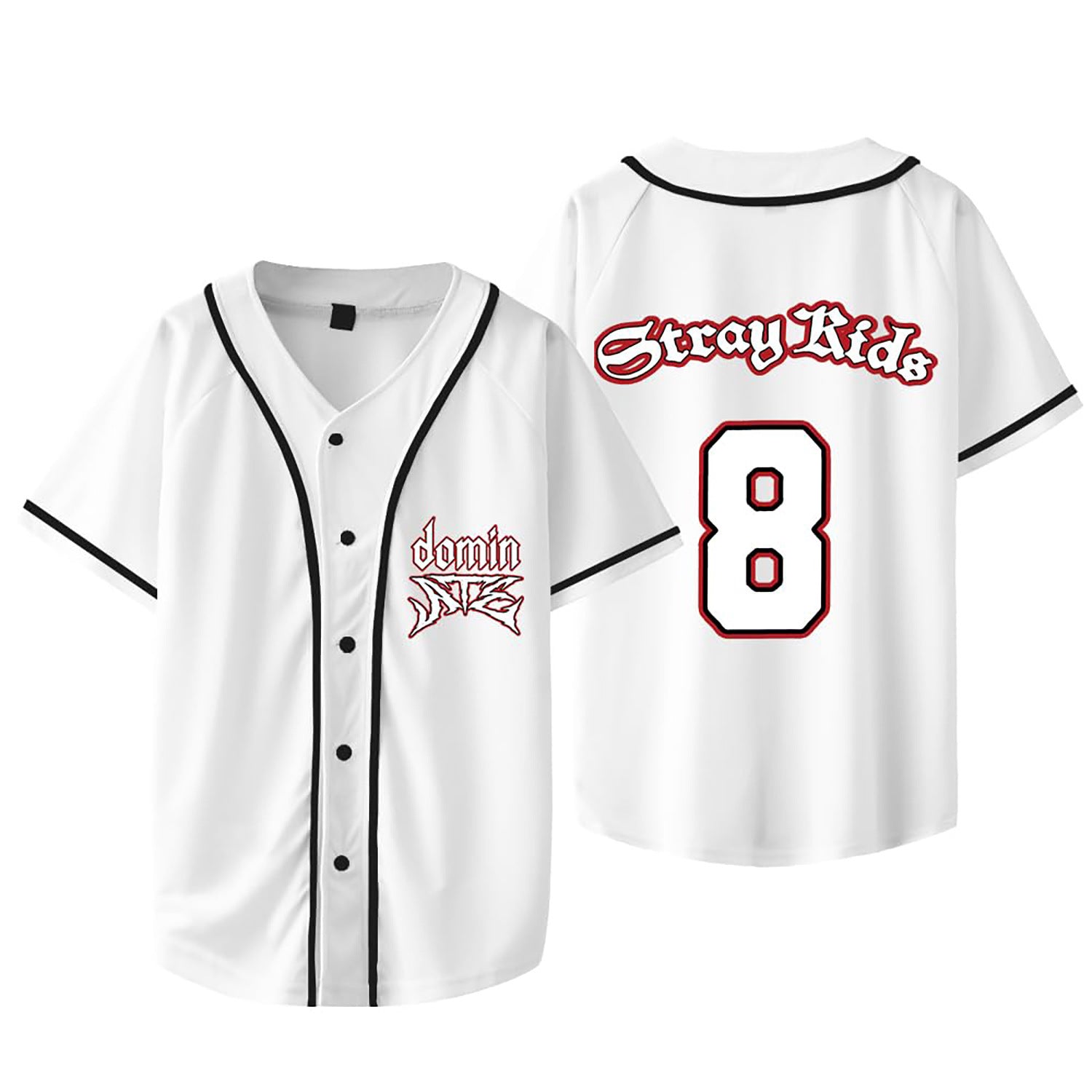 KPOP Digital Print Summer Thin Baseball Shirt