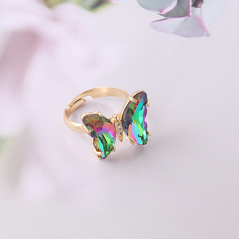 Women's Gradient Butterfly Necklace