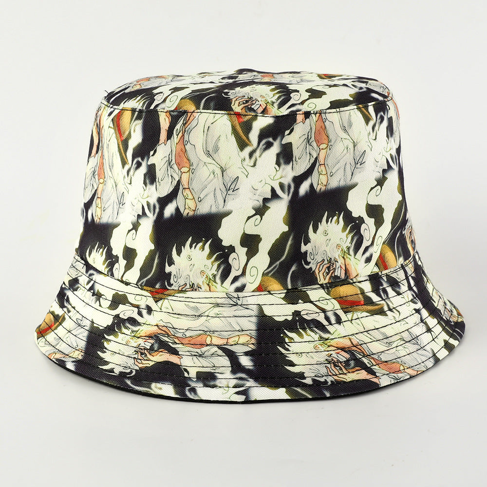 Versatile Luffy 5th Gear Printed Bucket Hat