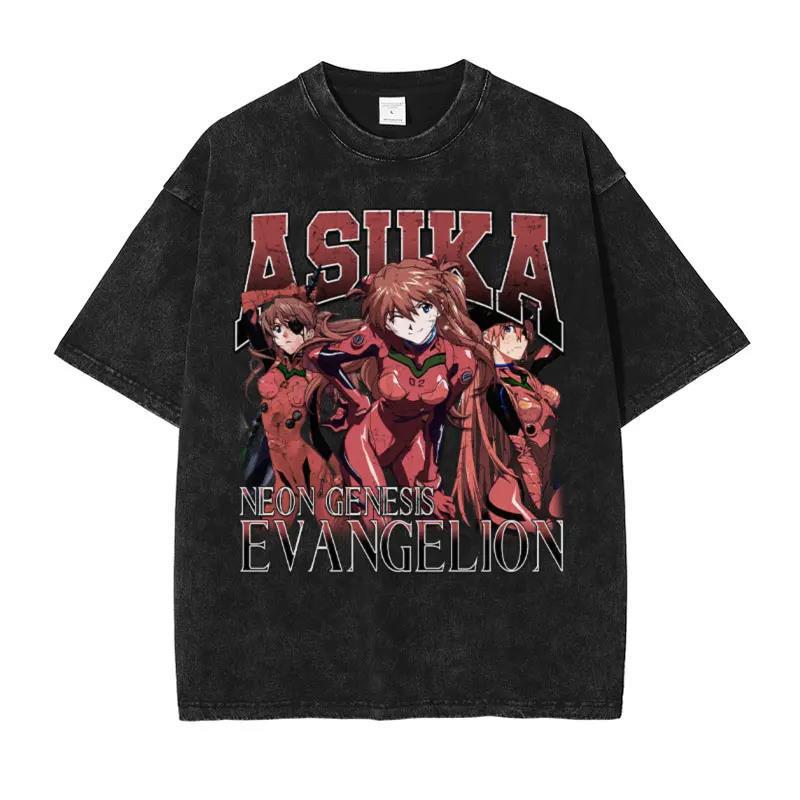 Vintage Washed Anime EVA T-shirt