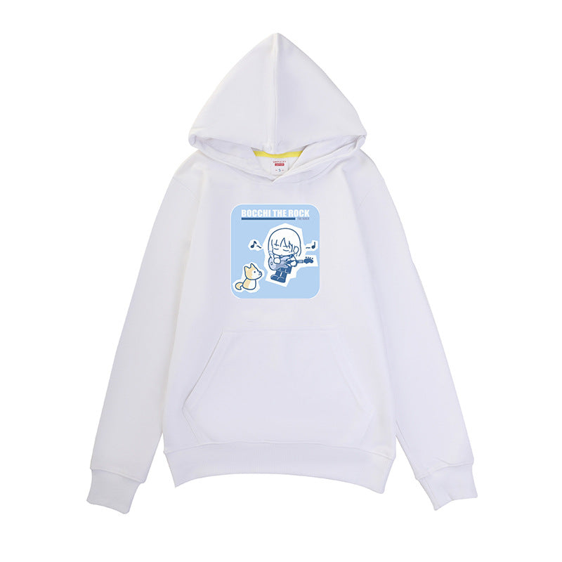 Unisex Japanese Fashion Letter Print Relaxed Hoodie