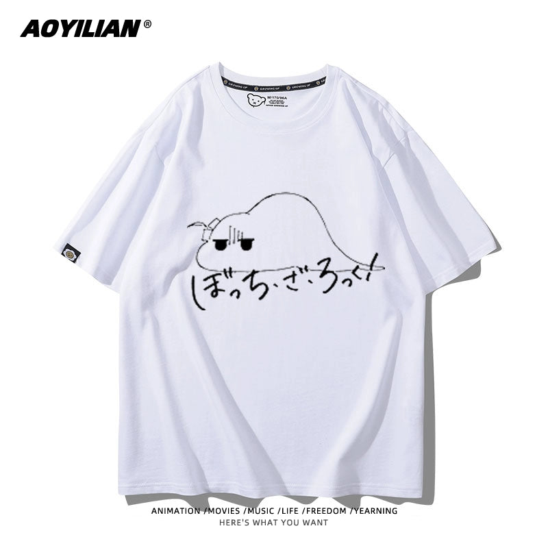 Versatile Women's Anime Cotton T-Shirt