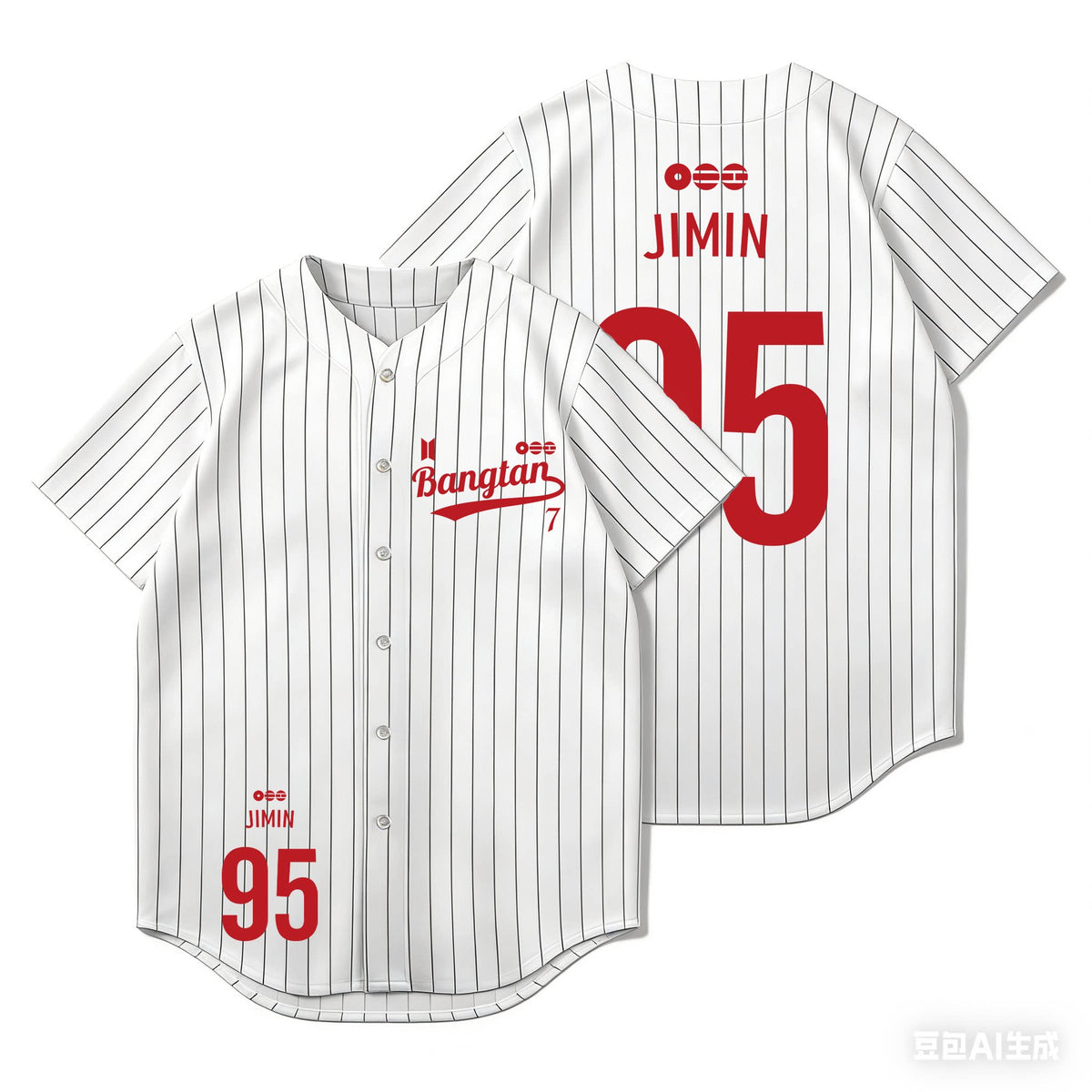 BTS Logo Baseball Jersey Top