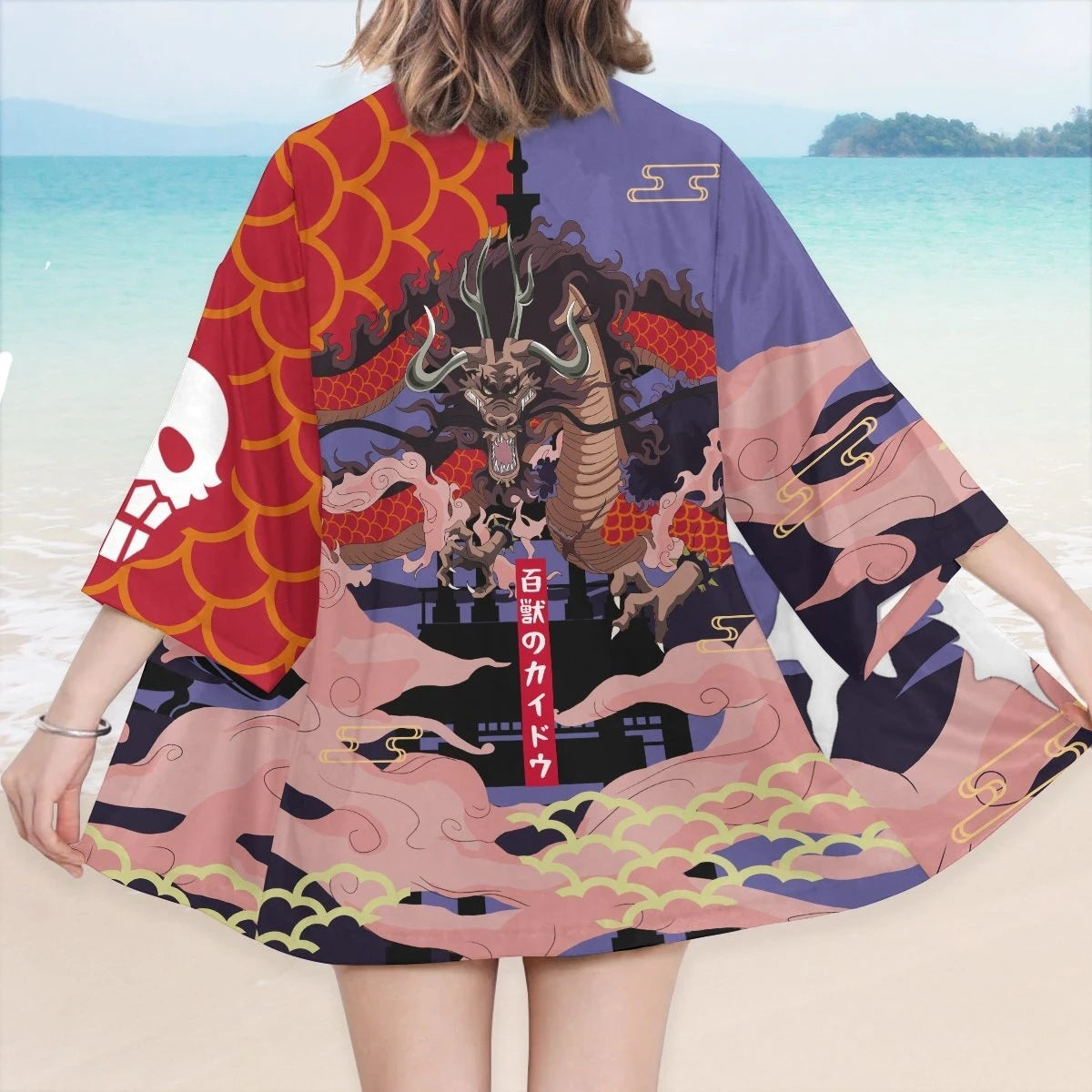 Unisex Anime 3D Printed Kimono Cape