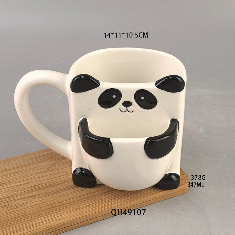 Creative Panda Shape Ceramic Cup