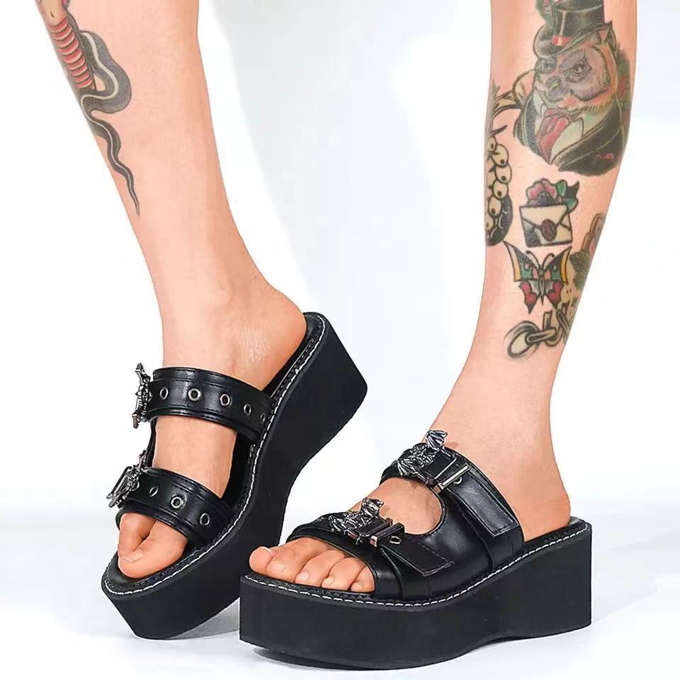 Women's Bat Thick-soled Sandals