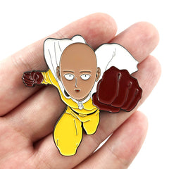 Saitama Metal Badge Brooch