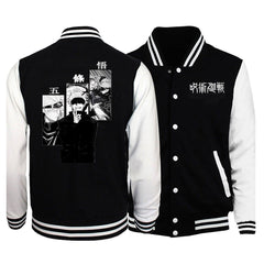 Unisex Casual Anime Printed Baseball Jacket