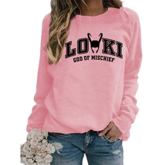 Chic Girls Loki Printed Round Neck Sweatshirt