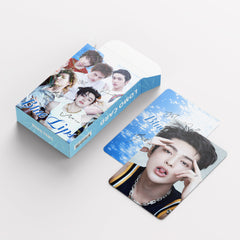 60pcs Blue Lips Photocard Sticker