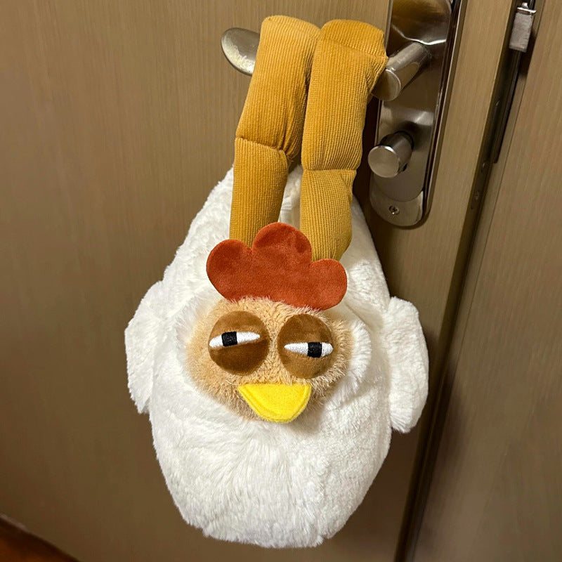 Funny Cartoon Chicken Plush Handbag