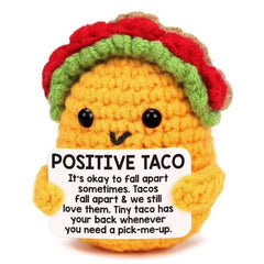 Positive TACO Crocheted Doll