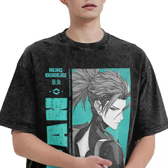 Vintage Game Pattern Washed T-Shirt