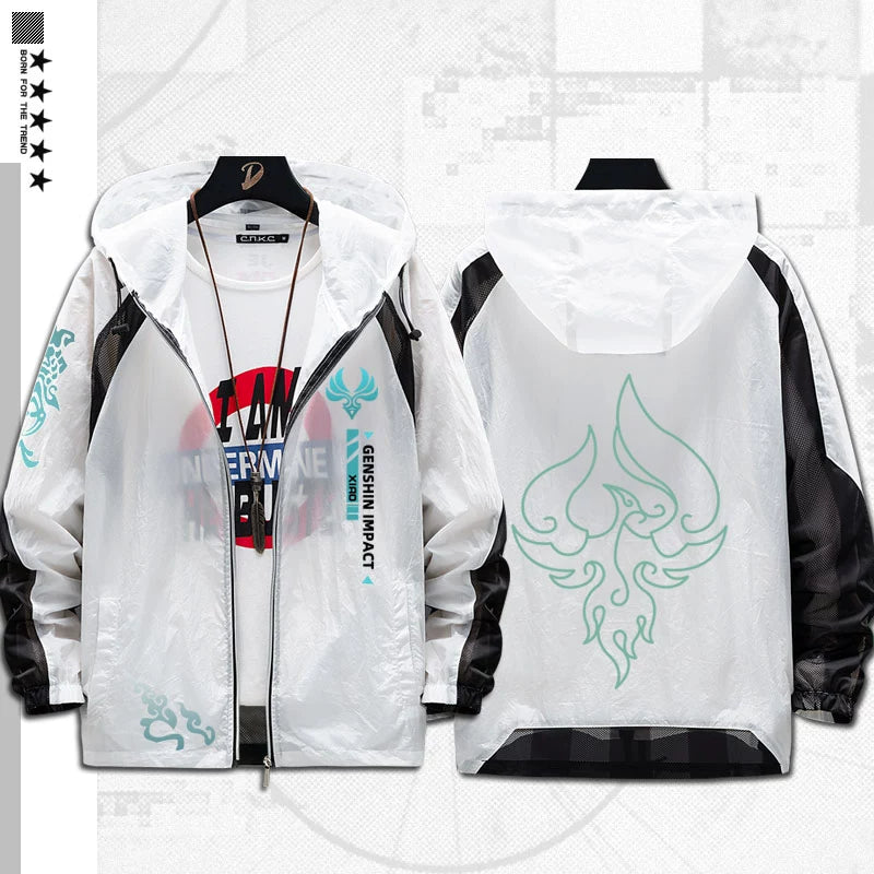 Versatile Game Thin Hooded Sunscreen Jacket