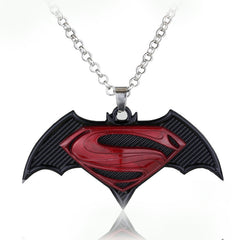 Superman Vs. Batman Keychain Pendant Necklace