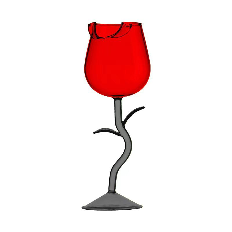 Romantic Rose Shape Wine Glasses