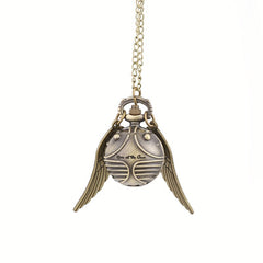 Quidditch Flip Pocket Watch Necklace