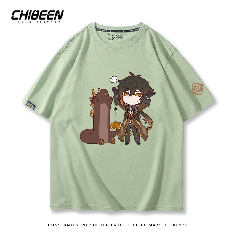 ZhongLi Game Print Short-sleeved T-shirt