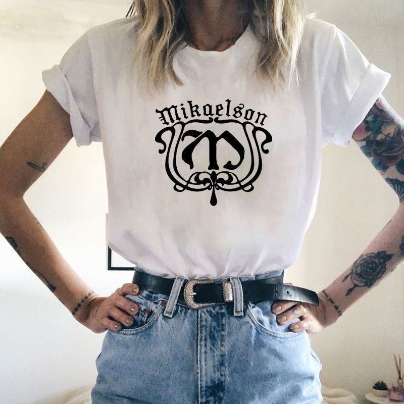 Women's TVD Print Summer Loose T-shirt