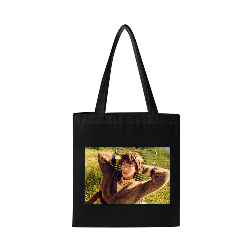 KPOP Poster Print Zipper Handbag