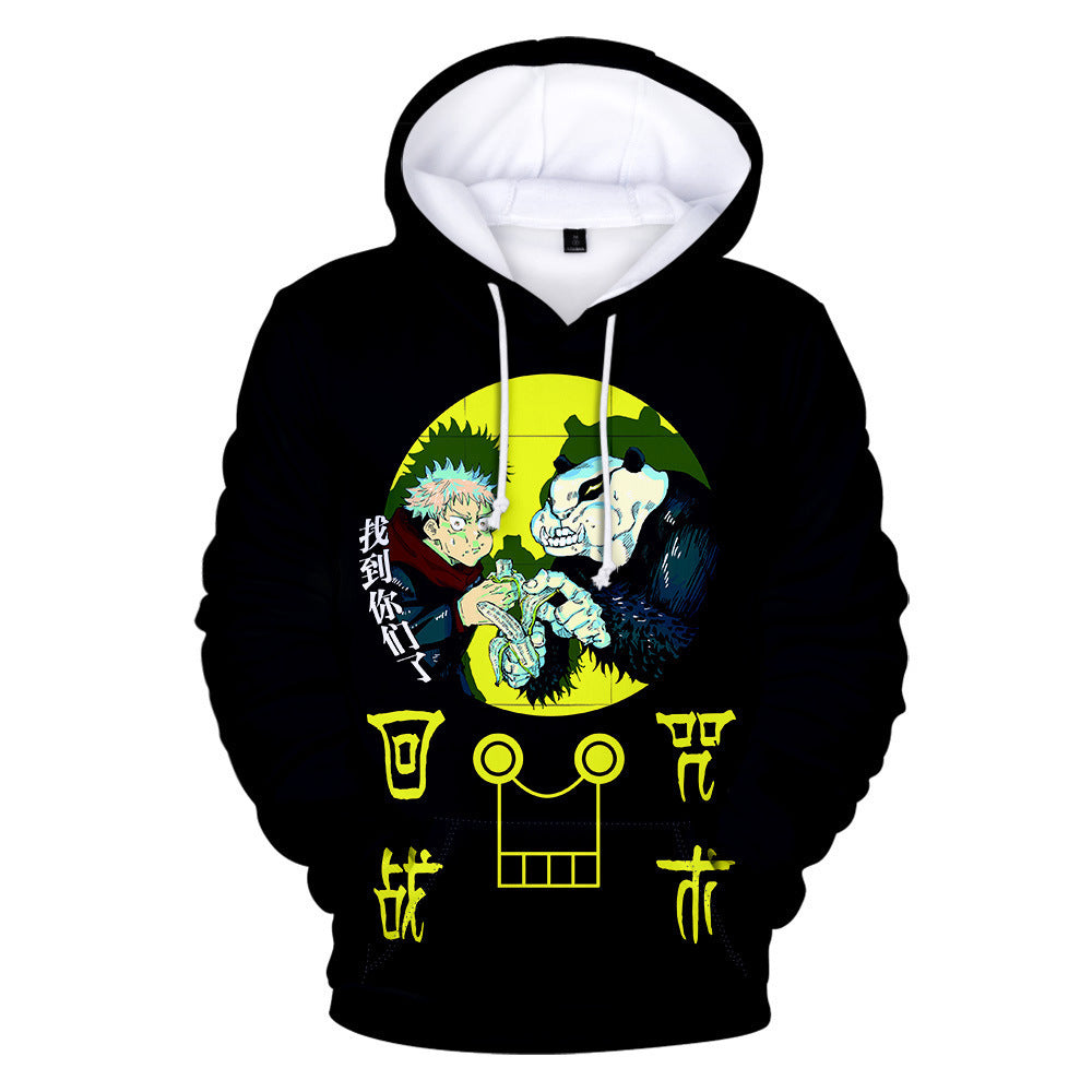 Unisex Anime 3D Printed Loose Pullover Hoodie