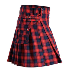 Scottish Style Unisex Traditional Plaid Short Skirt