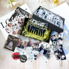 KPOP Album GIANT Sticker Card Lanyard Gift Box