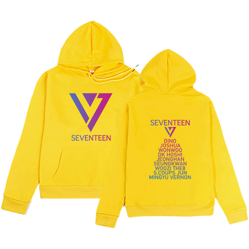 Trendy Kpop Logo Printed Casual Hoodie