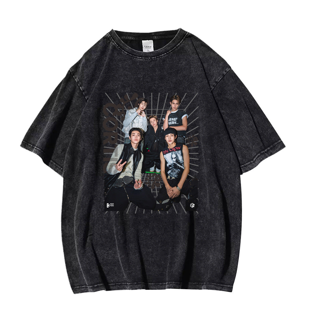 Cortis Poster Cotton Washed Short-sleeved T-shirt