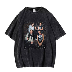 Cortis Poster Cotton Washed Short-sleeved T-shirt