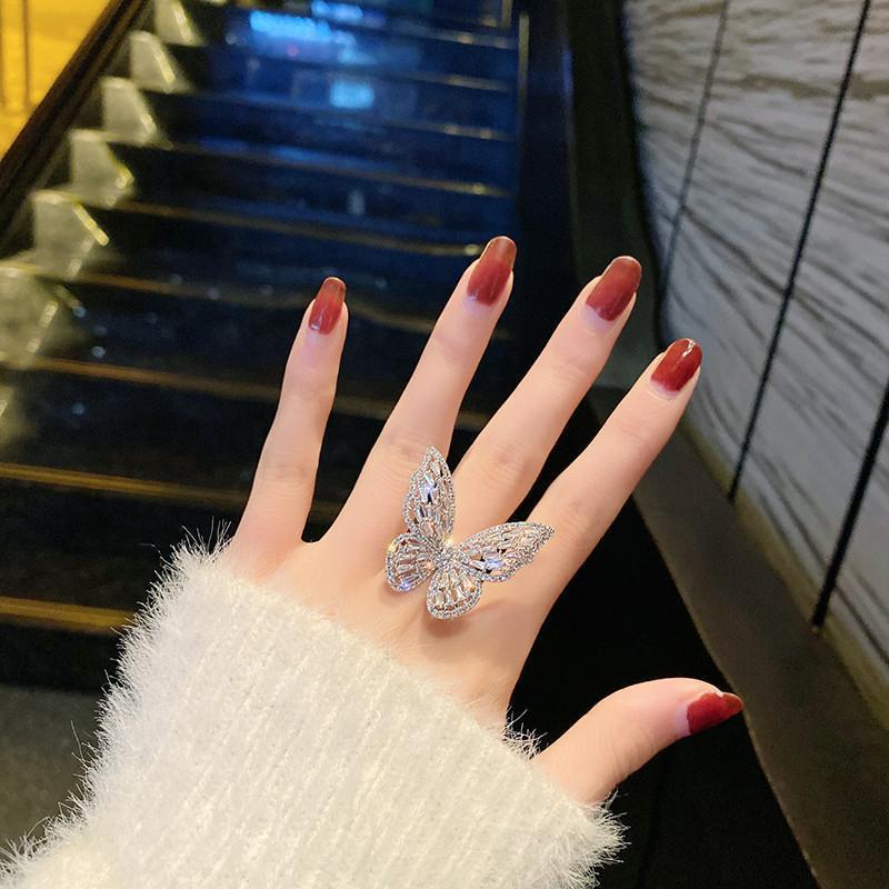 Hollow Butterfly Ring