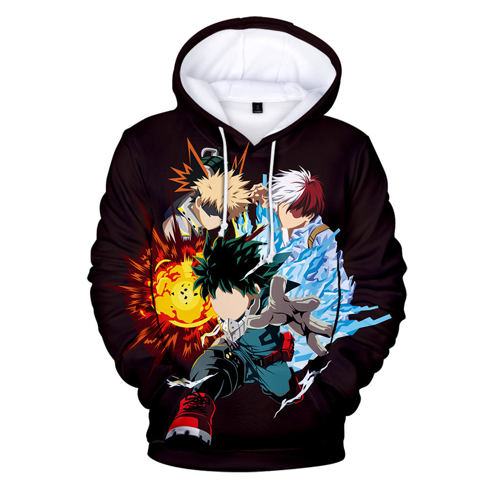 Unisex Anime 3D Color Printed Cosplay Casual Hoodie