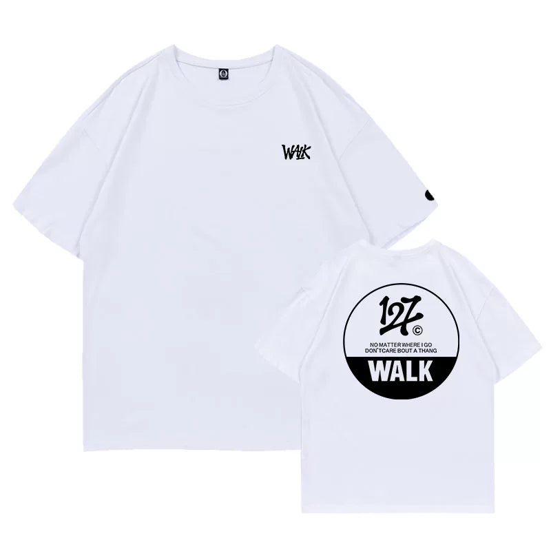 Taeyong Mark WALK Crew Neck Short-sleeved T-shirt