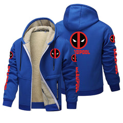 DEADPOOL Velvet Liner Winter Zipper Coat