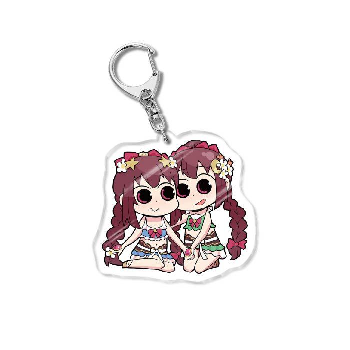 Cute Anime Acrylic Keychain Pendant